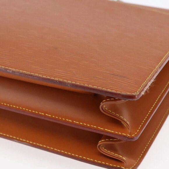 LOUIS VUITTON Epi Serviette Conseiller Zipangu Gold M54428 LV Auth 151087 - Picture 5 of 16